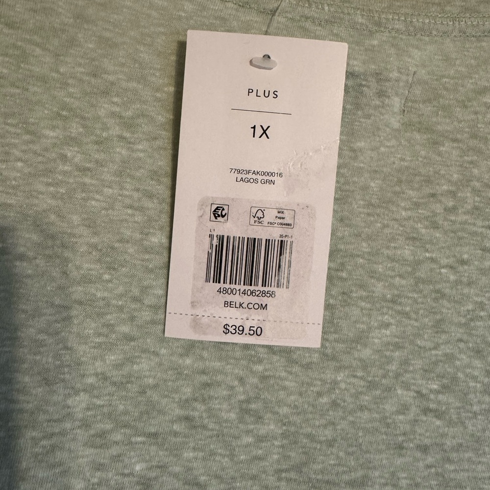 NWT  Happy Camper/Flamingo Graphic Long Sleeve Casual Top  PLUS:  1X    CL-58 - Picture 7 of 8